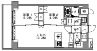 S-RESIDENCE浅草の物件間取画像